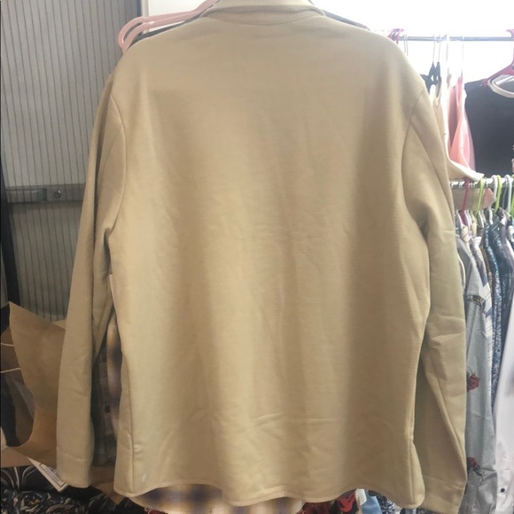 Z By Zella Tan Aluminum Lightweight Cold Snap Shirt Jacket - Picture 6 of 6